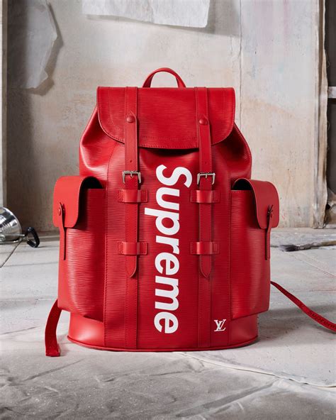 supreme louis vuitton backpack fake|Louis Vuitton supreme backpack men.